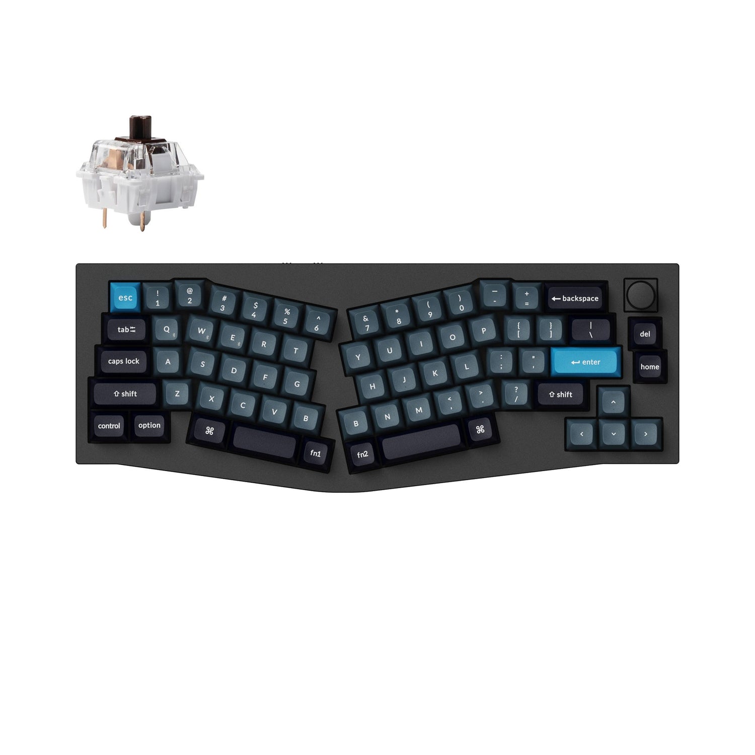 Keychron Q8 Pro (Alice Layout) Teclado mecânico personalizado sem fio QMK/VIA