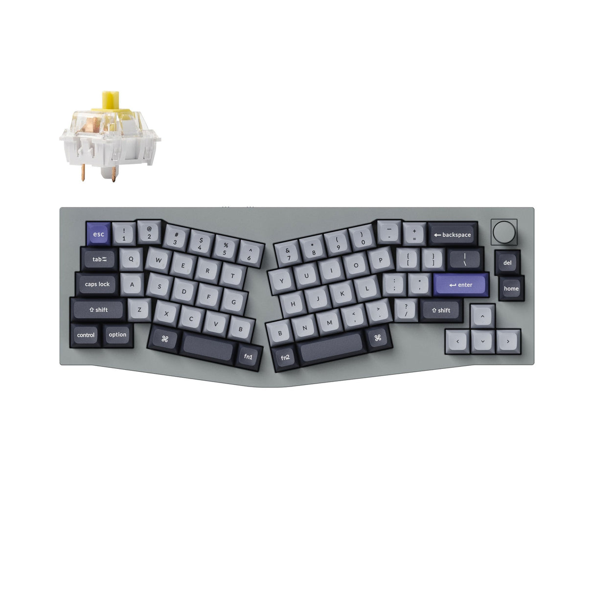 Keychron Q8 Pro (Alice Layout) Teclado mecânico personalizado sem fio QMK/VIA