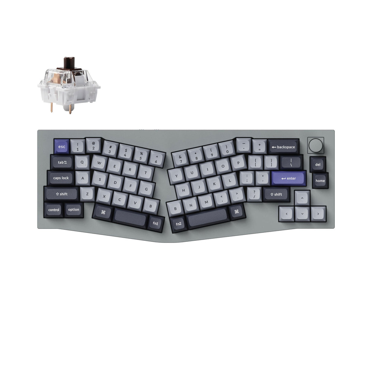 Keychron Q8 Pro (Alice Layout) Teclado mecânico personalizado sem fio QMK/VIA