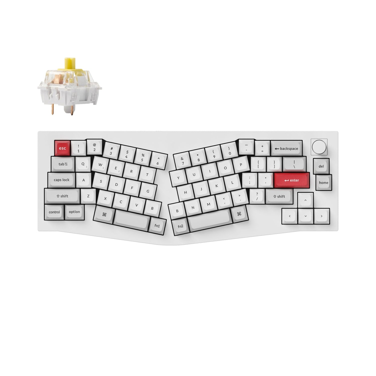 Keychron Q8 Pro (Alice Layout) Teclado mecânico personalizado sem fio QMK/VIA
