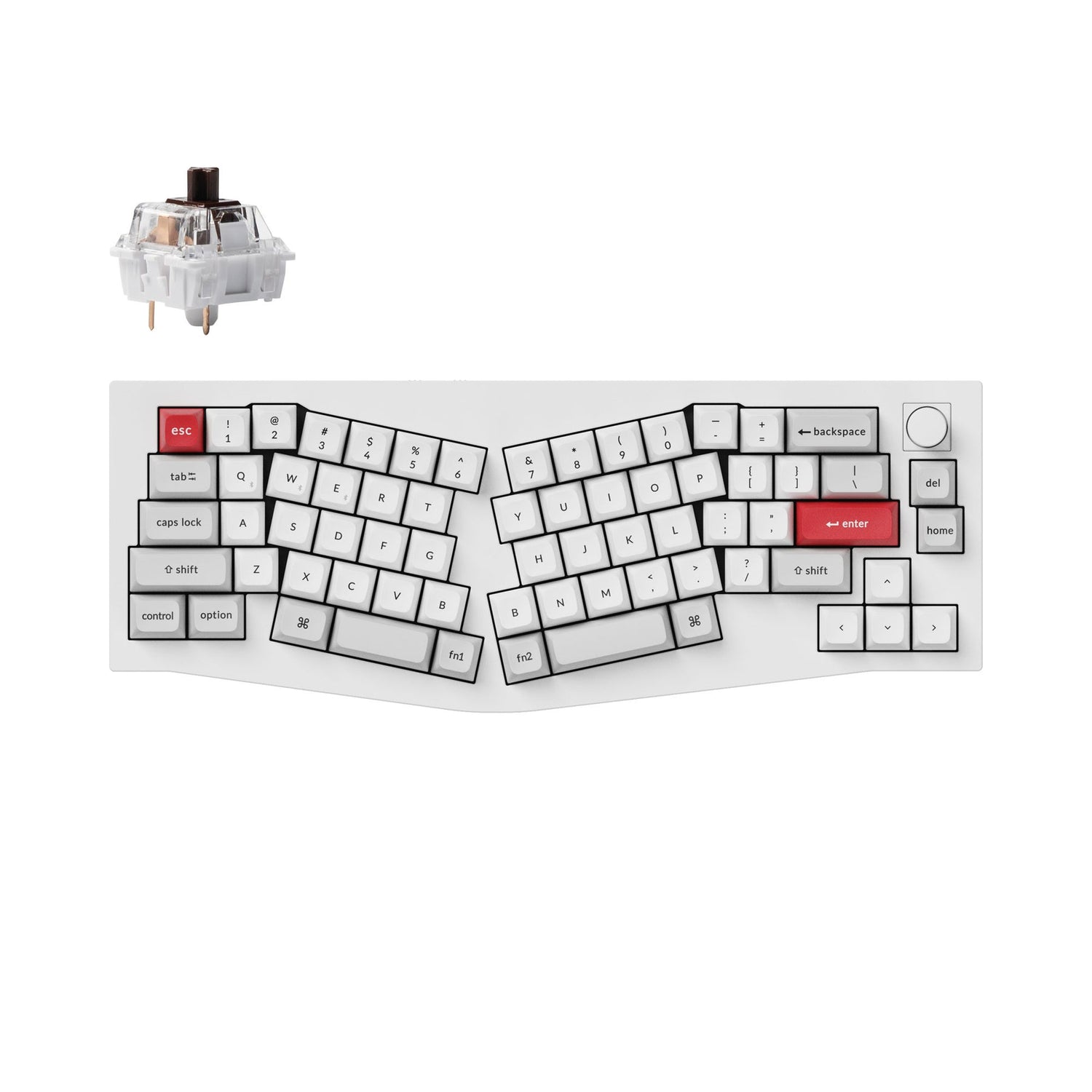 Keychron Q8 Pro (Alice Layout) Teclado mecânico personalizado sem fio QMK/VIA