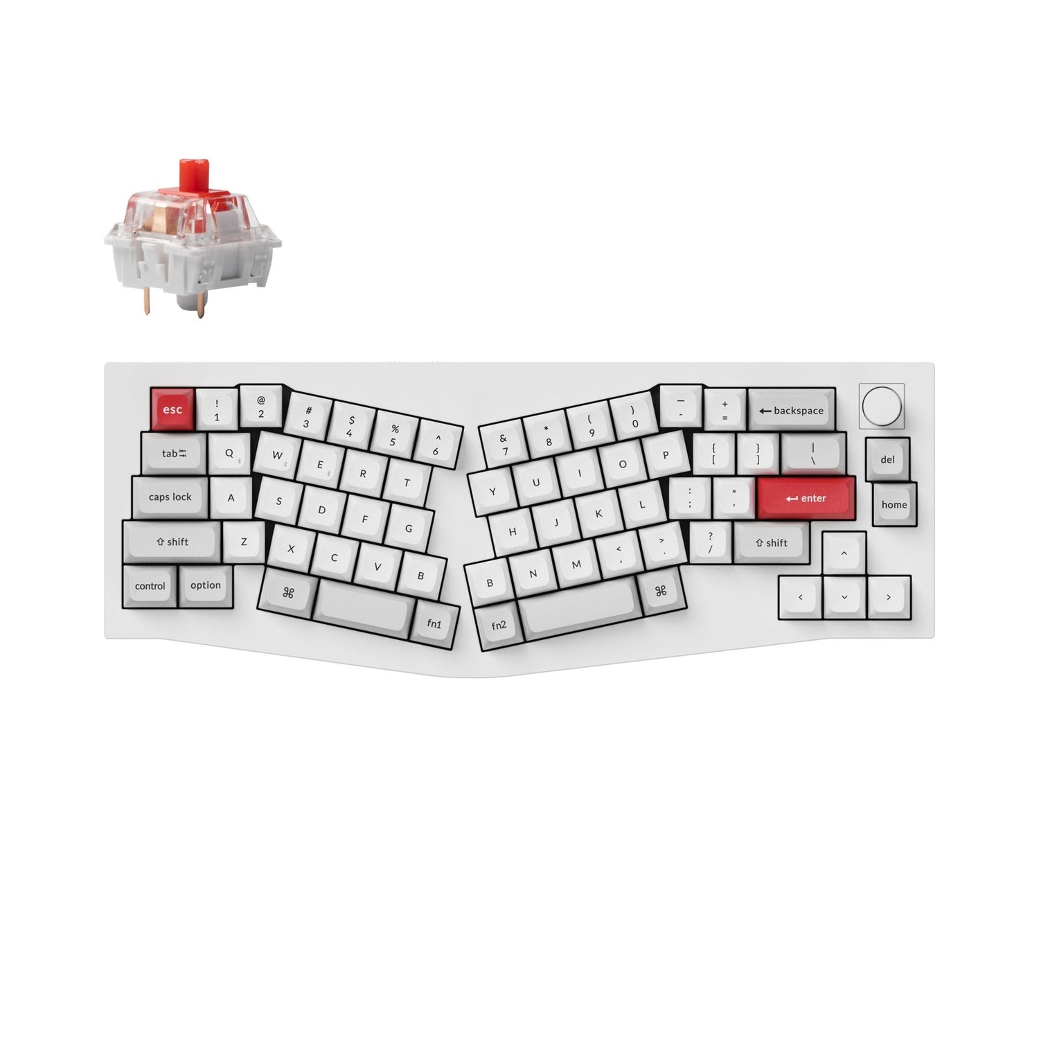Keychron Q8 Pro (Alice Layout) Teclado mecânico personalizado sem fio QMK/VIA