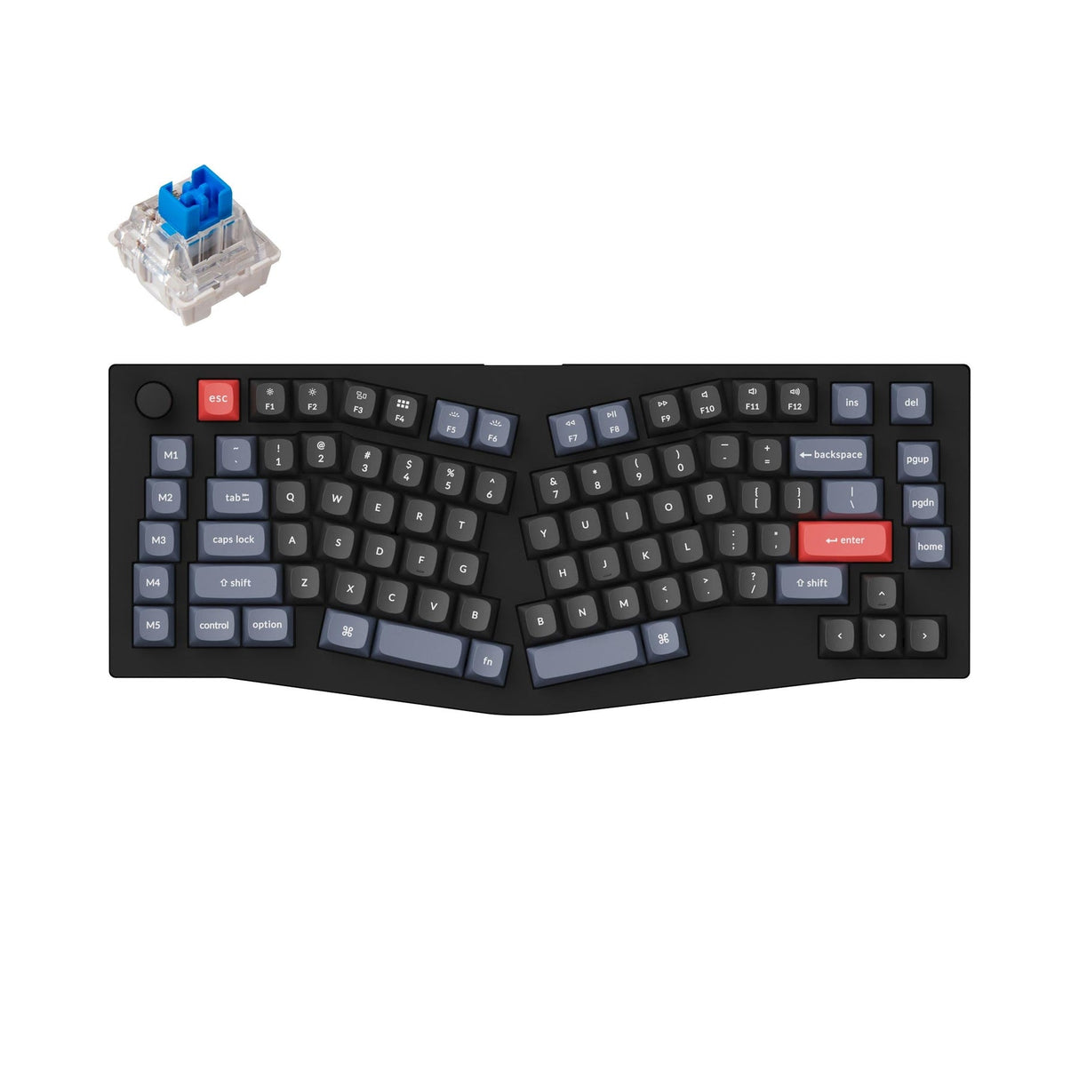 Keychron V10 (Alice Layout) Teclado mecânico personalizado QMK (Layout ANSI dos EUA)