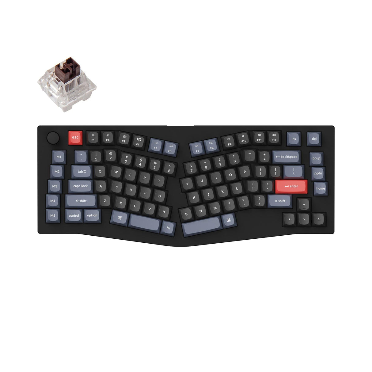 Keychron V10 (Alice Layout) Teclado mecânico personalizado QMK (Layout ANSI dos EUA)