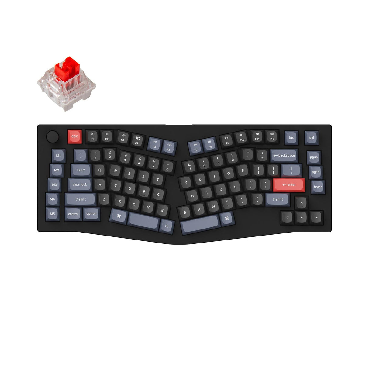 Keychron V10 (Alice Layout) Teclado mecânico personalizado QMK (Layout ANSI dos EUA)