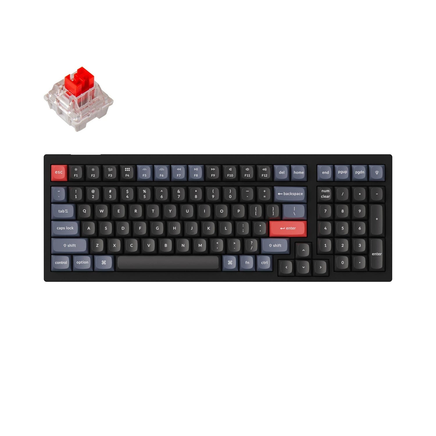 Teclado mecânico personalizado Keychron V5 QMK (layout ANSI dos EUA)