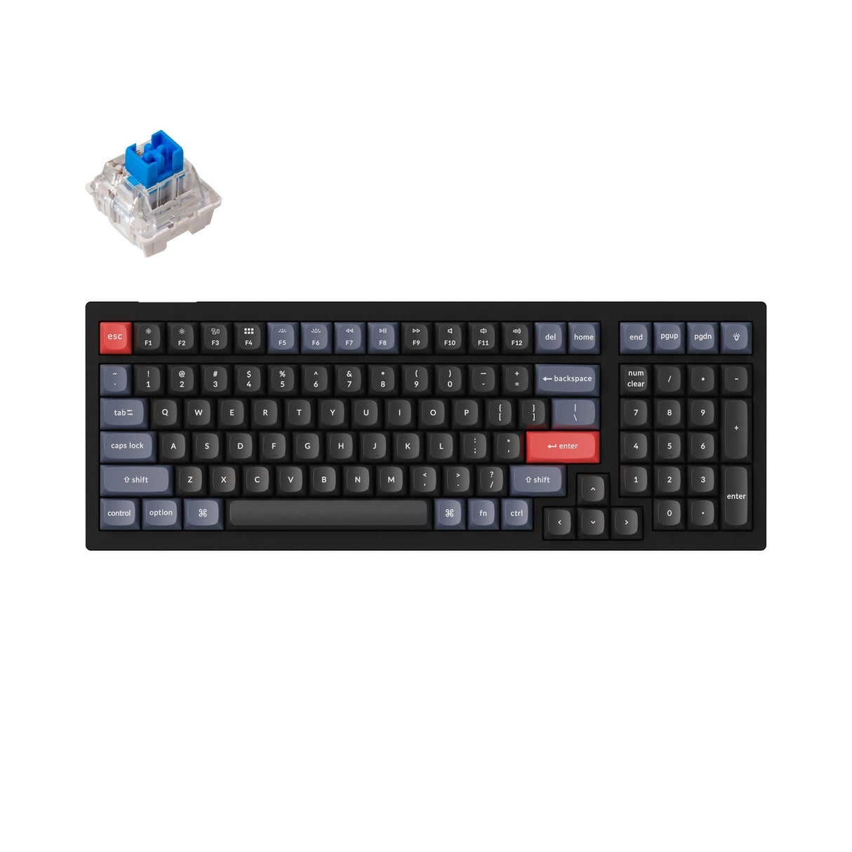 Teclado mecânico personalizado Keychron V5 QMK (layout ANSI dos EUA)