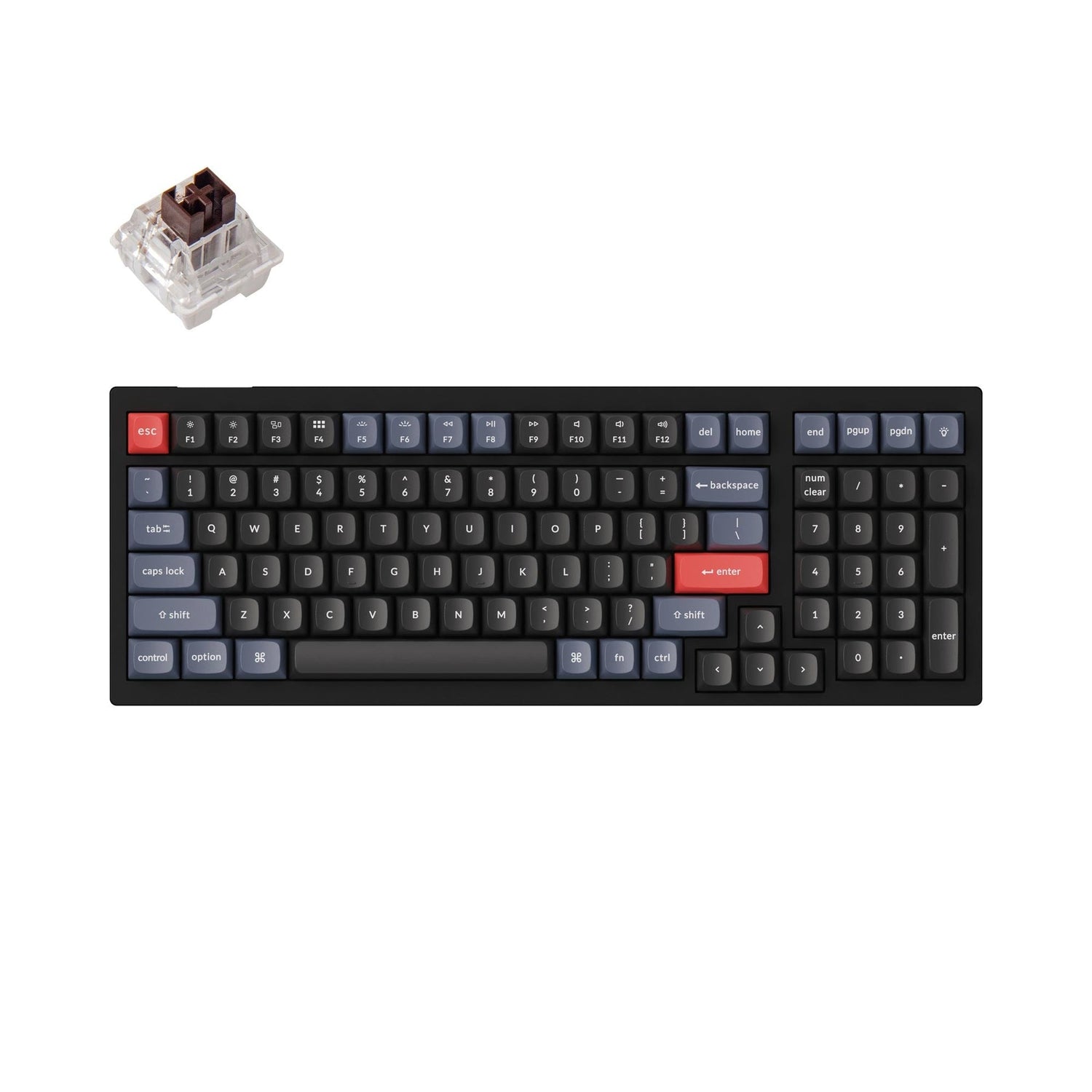 Teclado mecânico personalizado Keychron V5 QMK (layout ANSI dos EUA)
