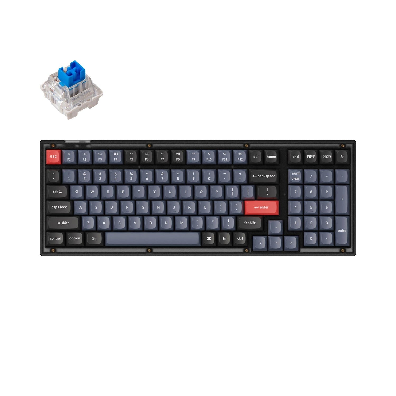 Teclado mecânico personalizado Keychron V5 QMK (layout ANSI dos EUA)