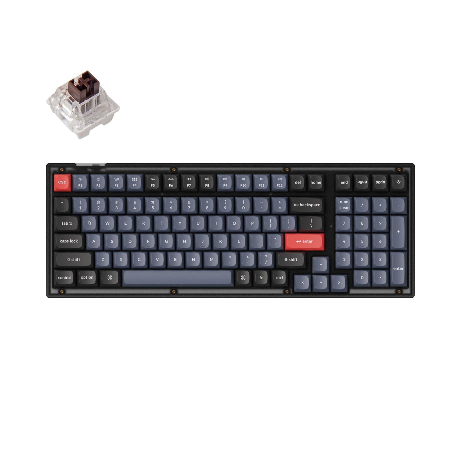 Teclado mecânico personalizado Keychron V5 QMK (layout ANSI dos EUA)