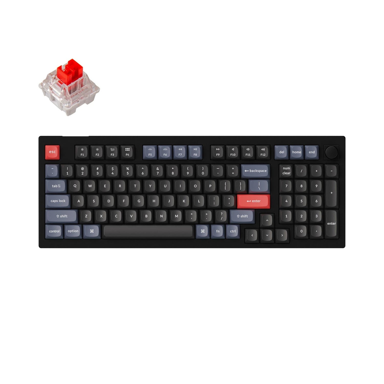 Teclado mecânico personalizado Keychron V5 QMK (layout ANSI dos EUA)