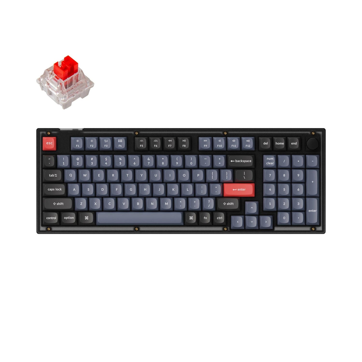 Teclado mecânico personalizado Keychron V5 QMK (layout ANSI dos EUA)