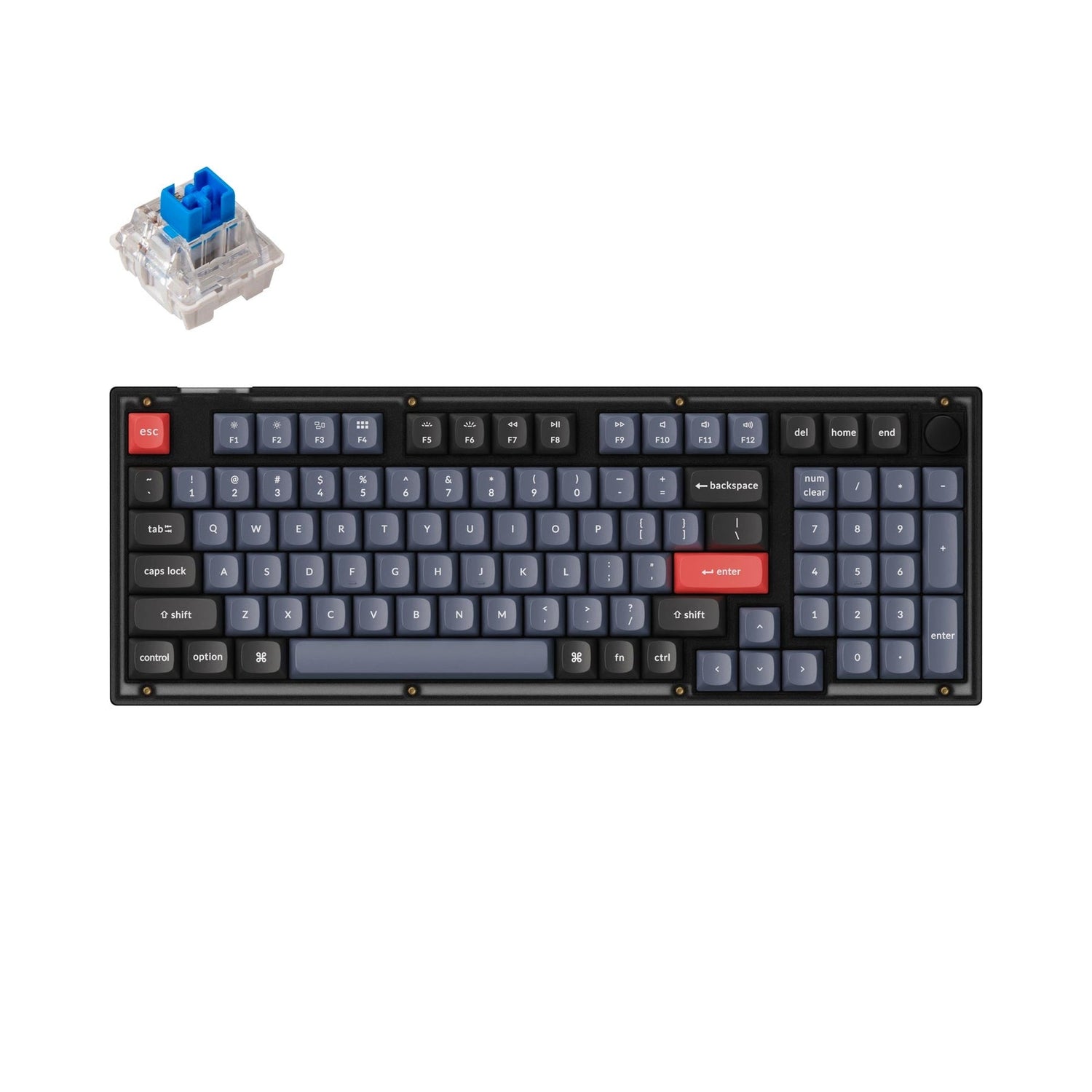 Teclado mecânico personalizado Keychron V5 QMK (layout ANSI dos EUA)
