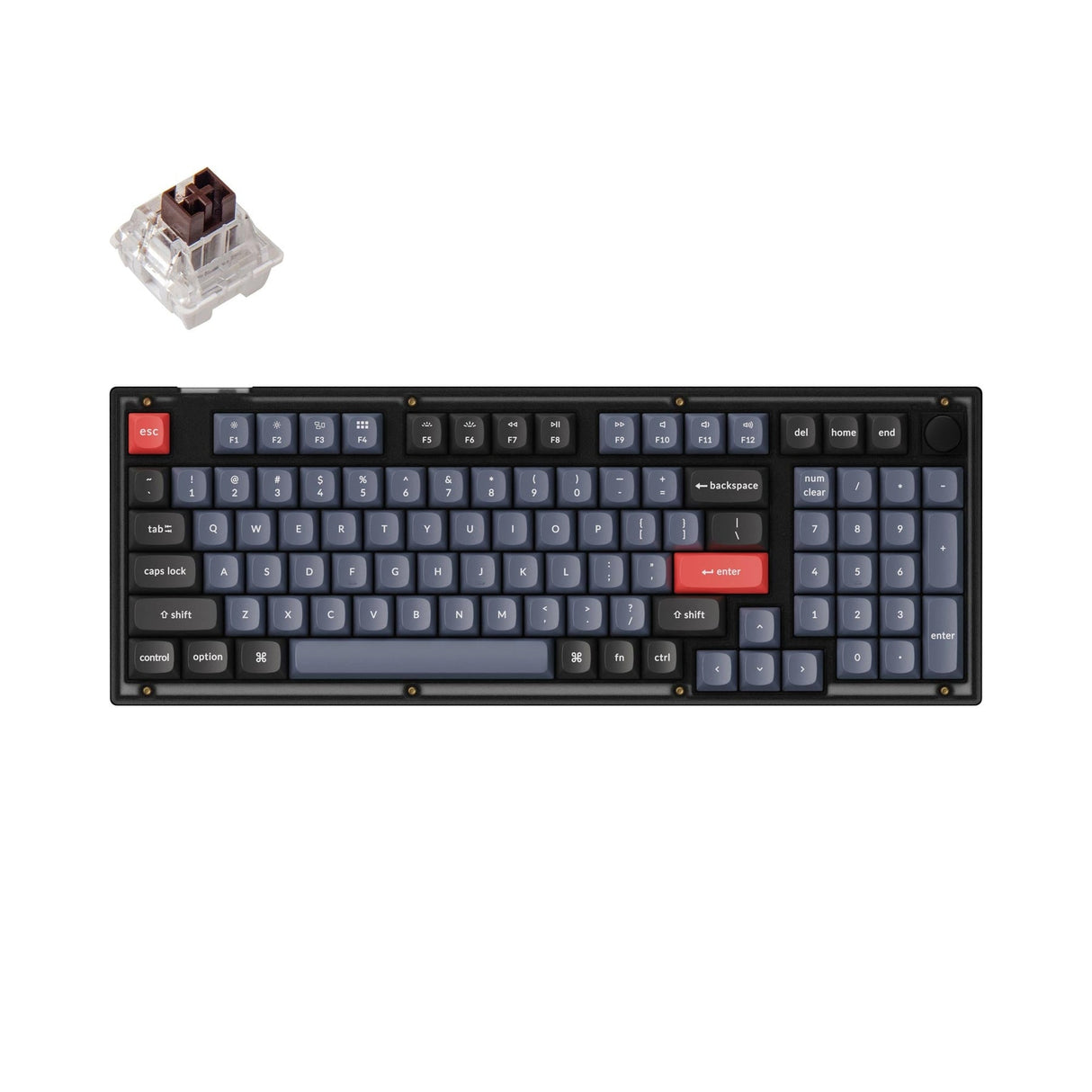 Teclado mecânico personalizado Keychron V5 QMK (layout ANSI dos EUA)