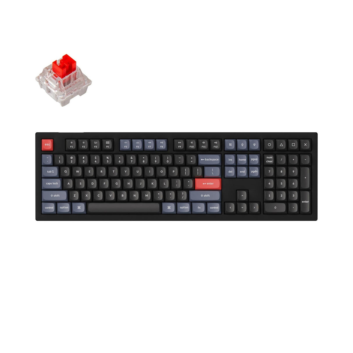 Teclado mecánico personalizado Keychron V6 QMK (diseño ANSI de EE. UU.)
