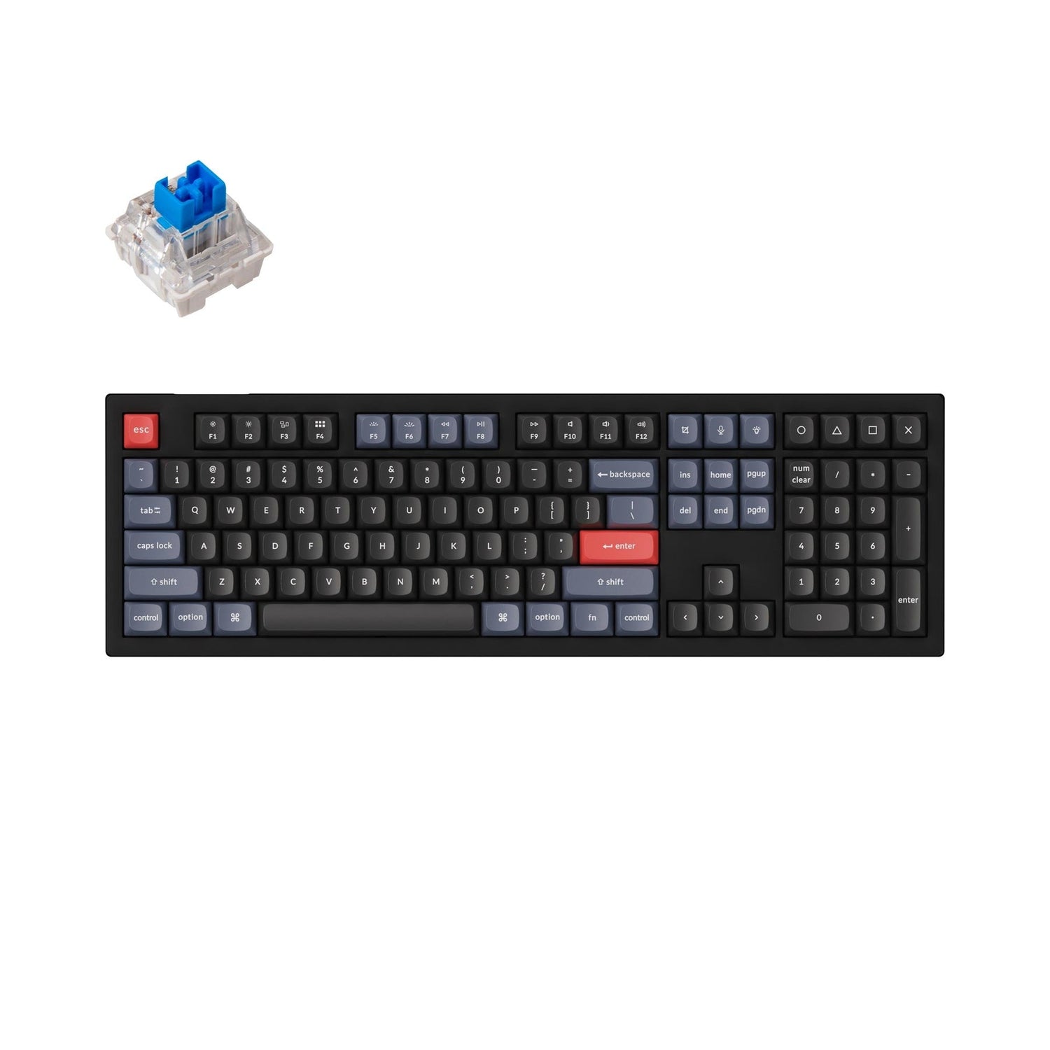 Teclado mecánico personalizado Keychron V6 QMK (diseño ANSI de EE. UU.)