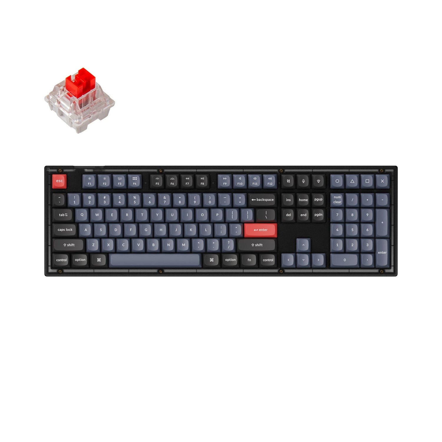Teclado mecánico personalizado Keychron V6 QMK (diseño ANSI de EE. UU.)