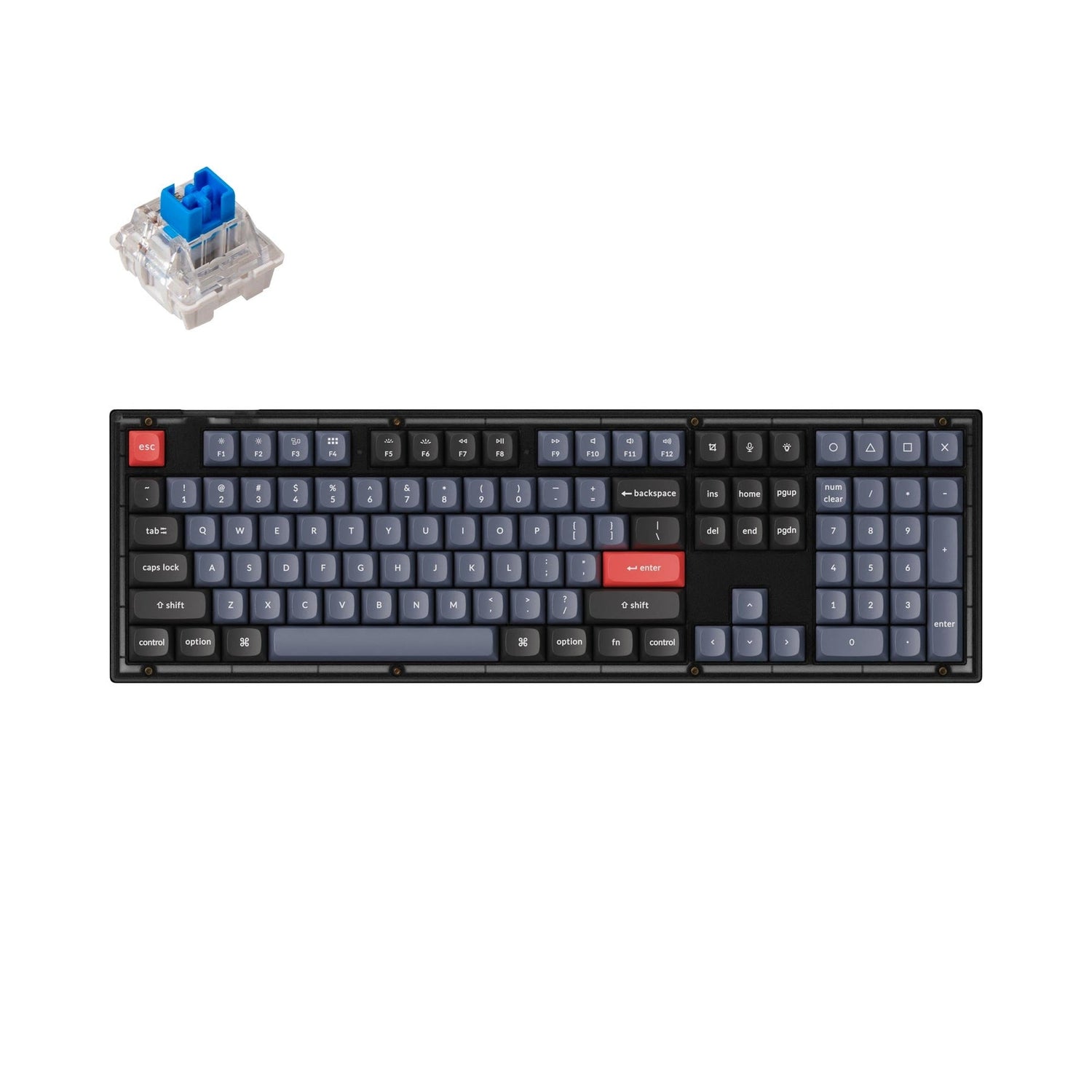 Teclado mecánico personalizado Keychron V6 QMK (diseño ANSI de EE. UU.)