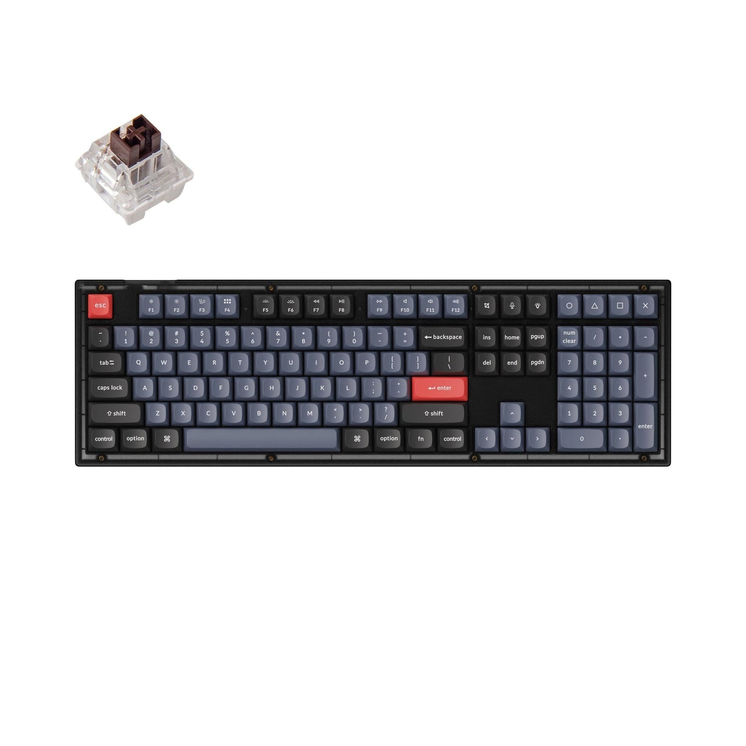 Teclado mecánico personalizado Keychron V6 QMK (diseño ANSI de EE. UU.)