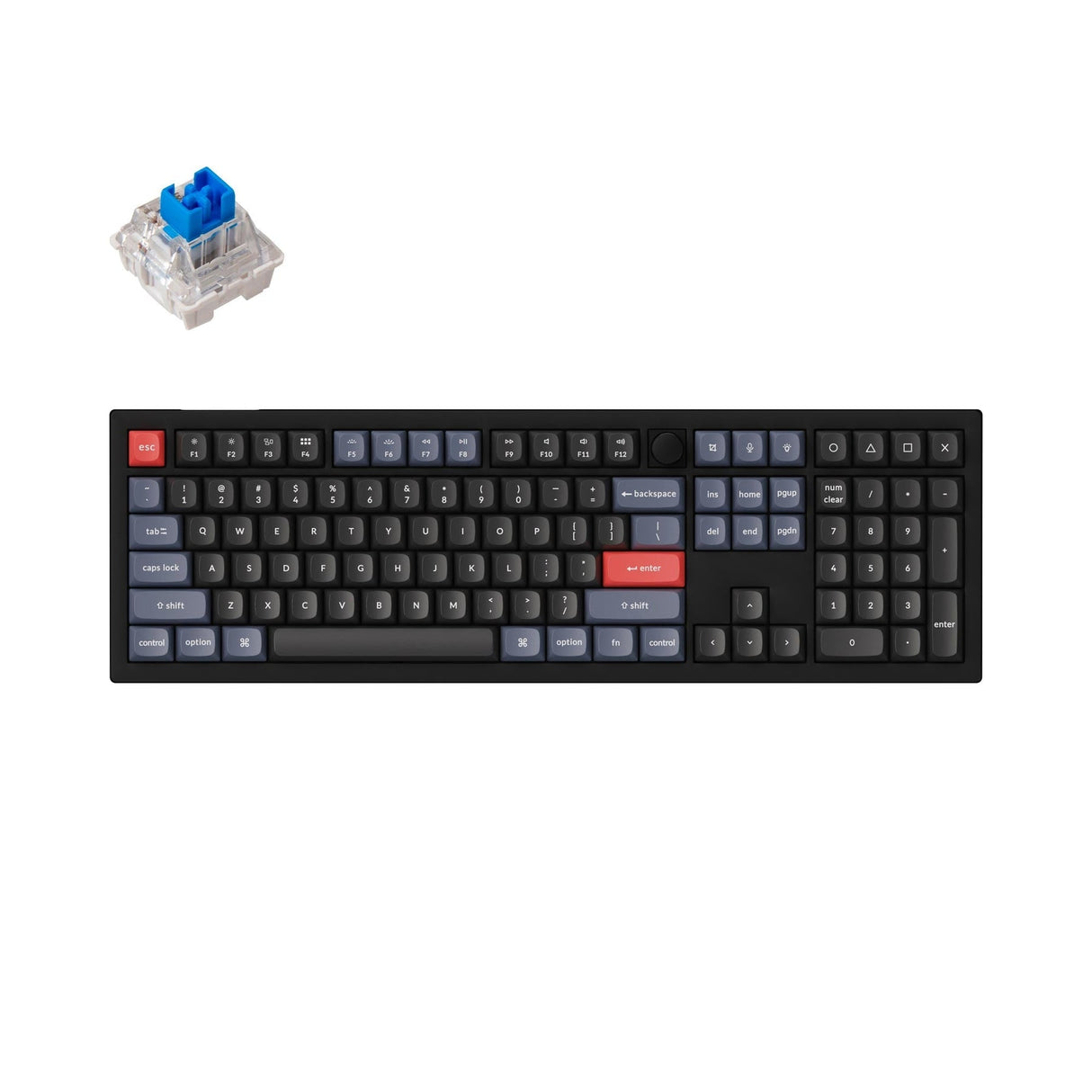 Teclado mecánico personalizado Keychron V6 QMK (diseño ANSI de EE. UU.)