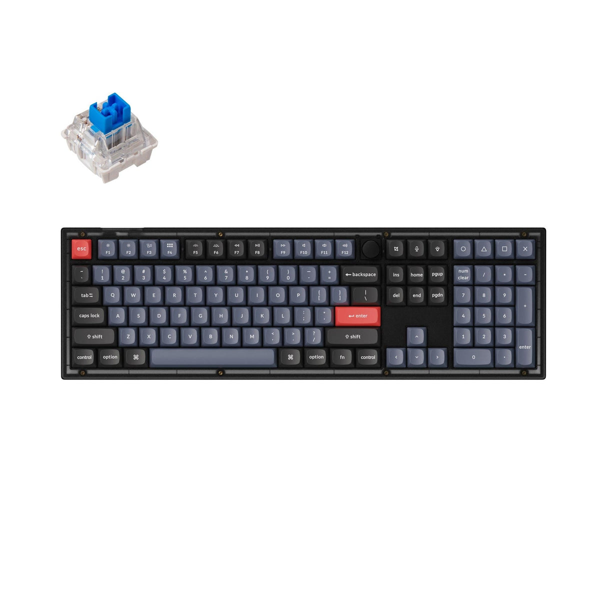 Teclado mecánico personalizado Keychron V6 QMK (diseño ANSI de EE. UU.)