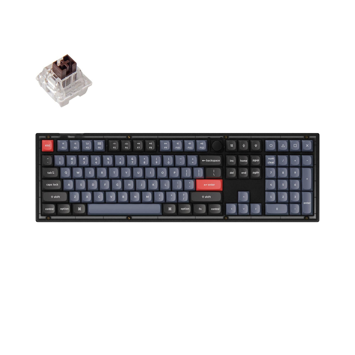Teclado mecánico personalizado Keychron V6 QMK (diseño ANSI de EE. UU.)