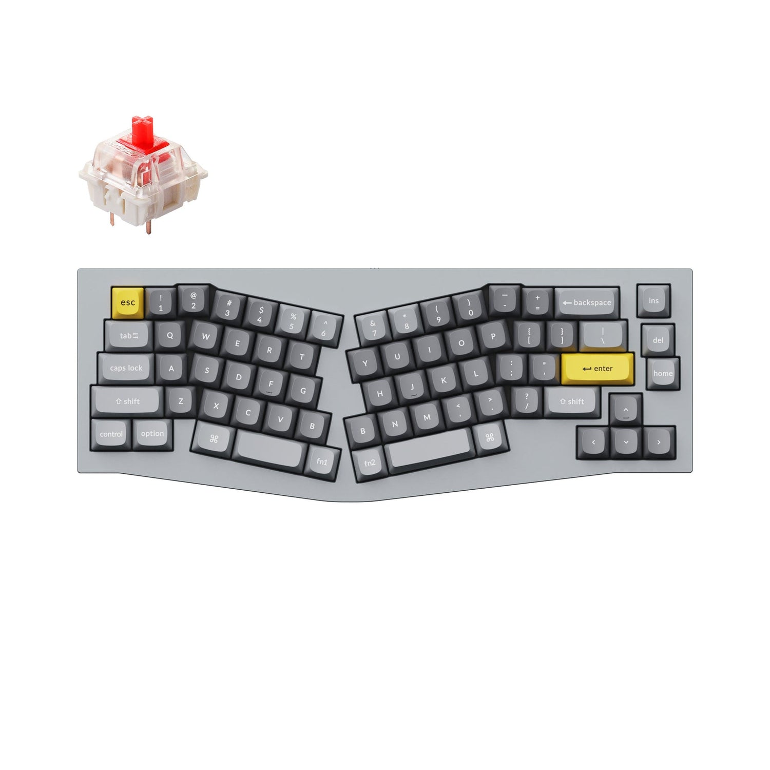 Teclado mecánico personalizado Keychron Q8 (Alice Layout) QMK