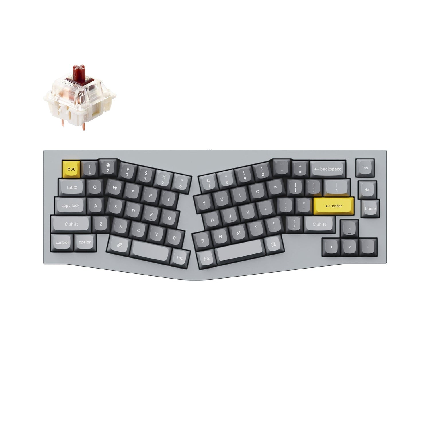 Teclado mecánico personalizado Keychron Q8 (Alice Layout) QMK