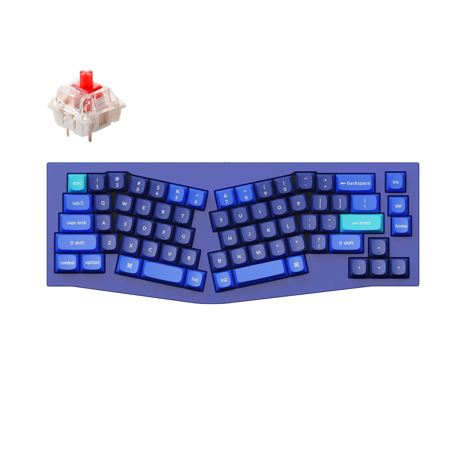 Teclado mecánico personalizado Keychron Q8 (Alice Layout) QMK