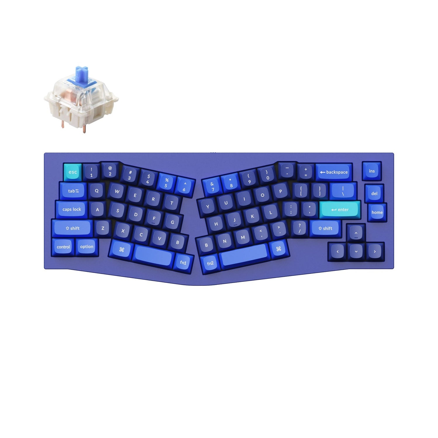 Teclado mecánico personalizado Keychron Q8 (Alice Layout) QMK