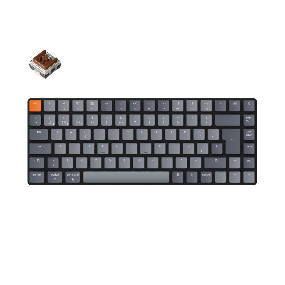 Teclado mecânico sem fio ultrafino Keychron K3 (layout ES ISO) - Versão 2