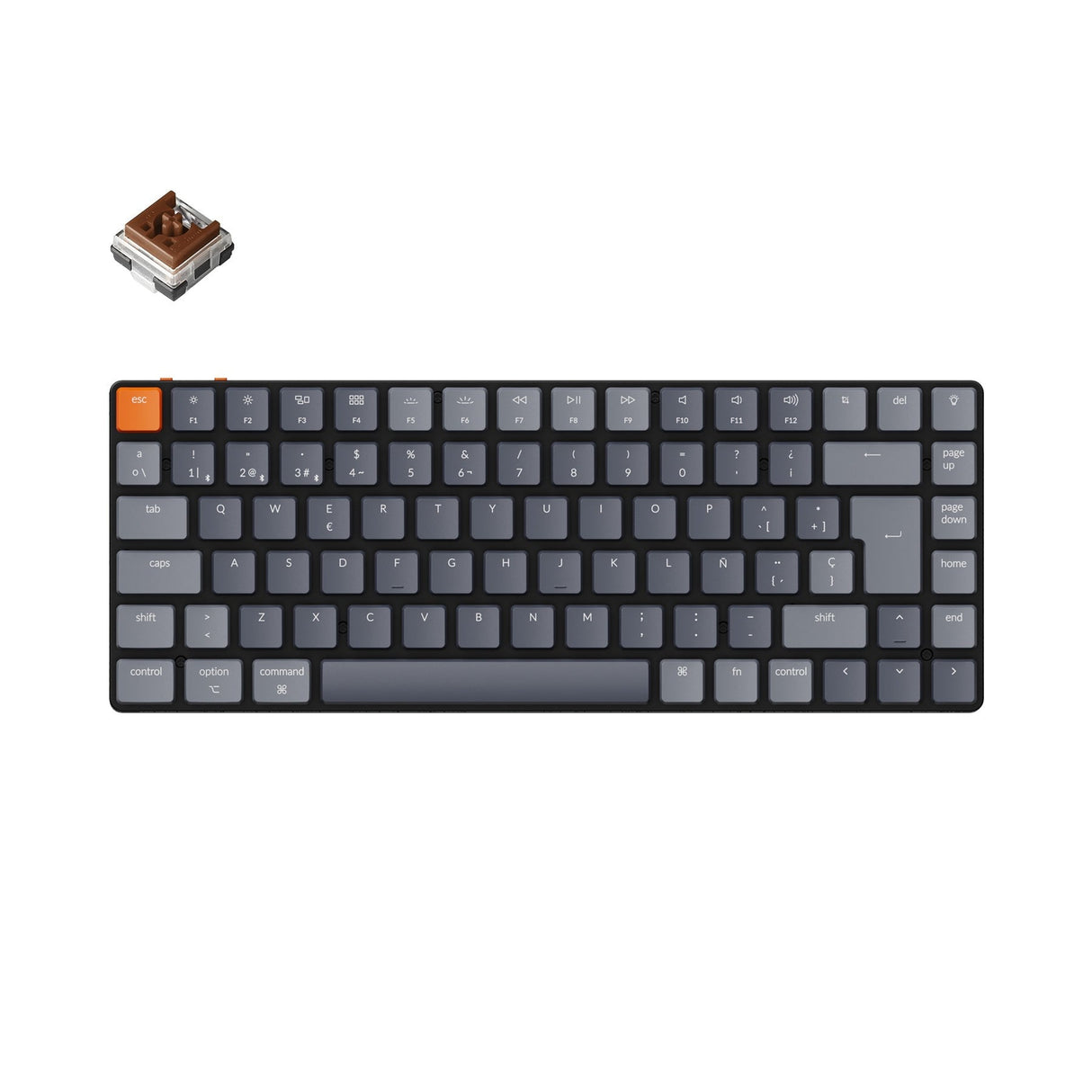 Teclado mecânico sem fio ultrafino Keychron K3 (layout ES ISO) - Versão 2