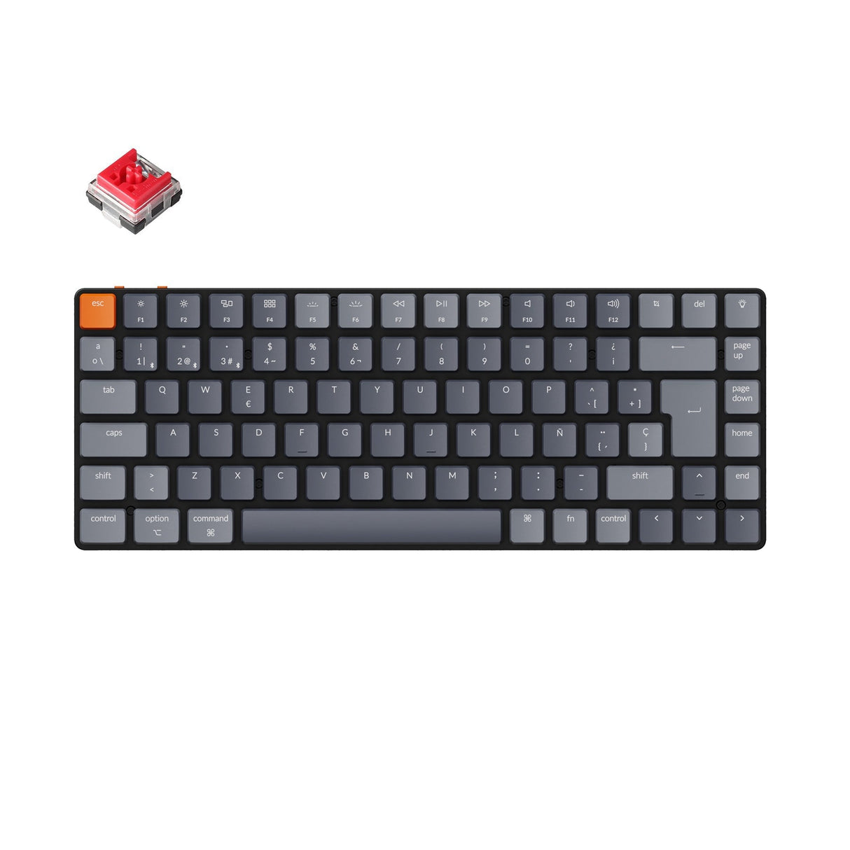 Teclado mecânico sem fio ultrafino Keychron K3 (layout ES ISO) - Versão 2