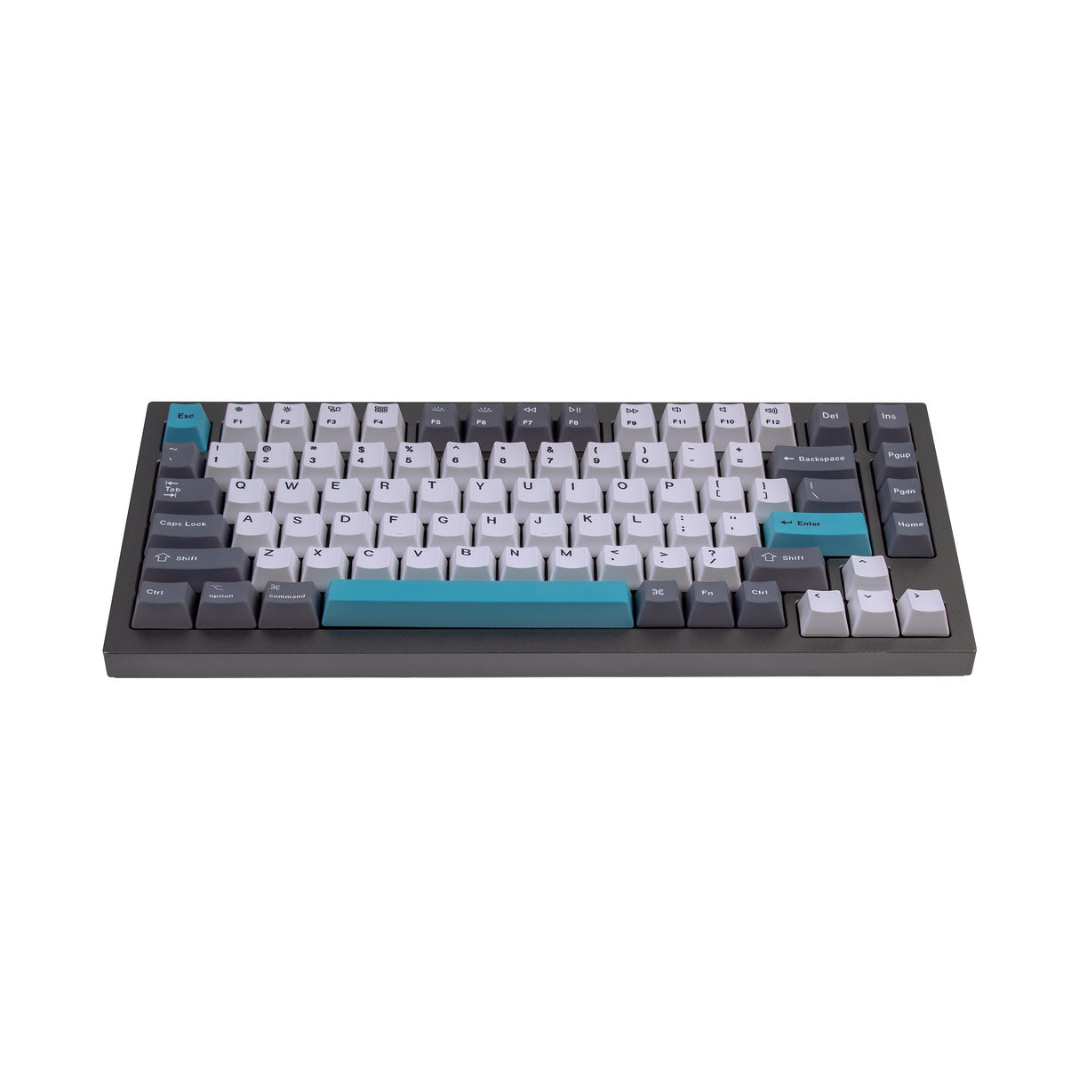 Conjunto de teclas OEM Dye-Sub PBT - Cinza Branco Azul