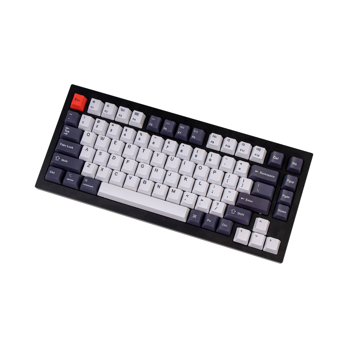 Conjunto de teclas OEM Dye-Sub PBT - Preto Azulado Branco