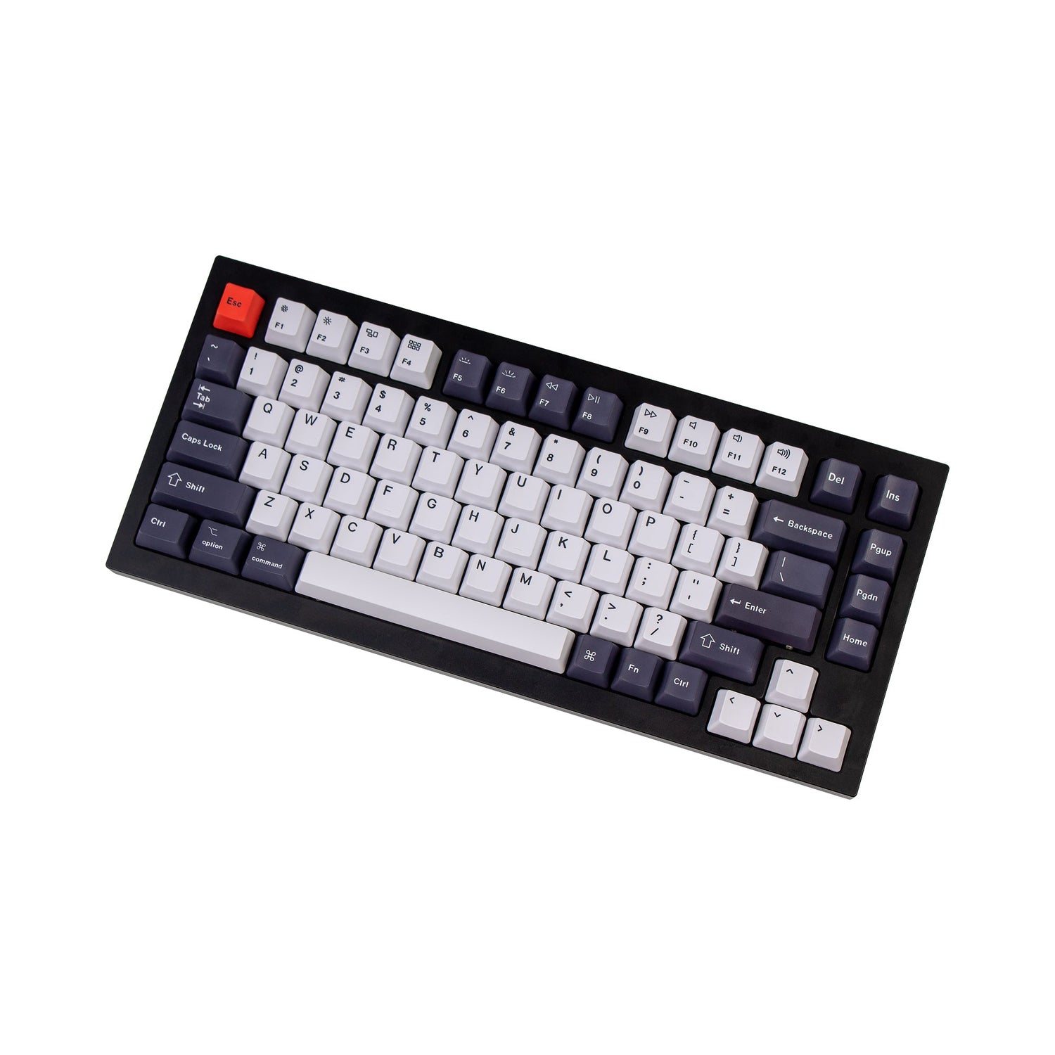 Conjunto de teclas OEM Dye-Sub PBT - Preto Azulado Branco
