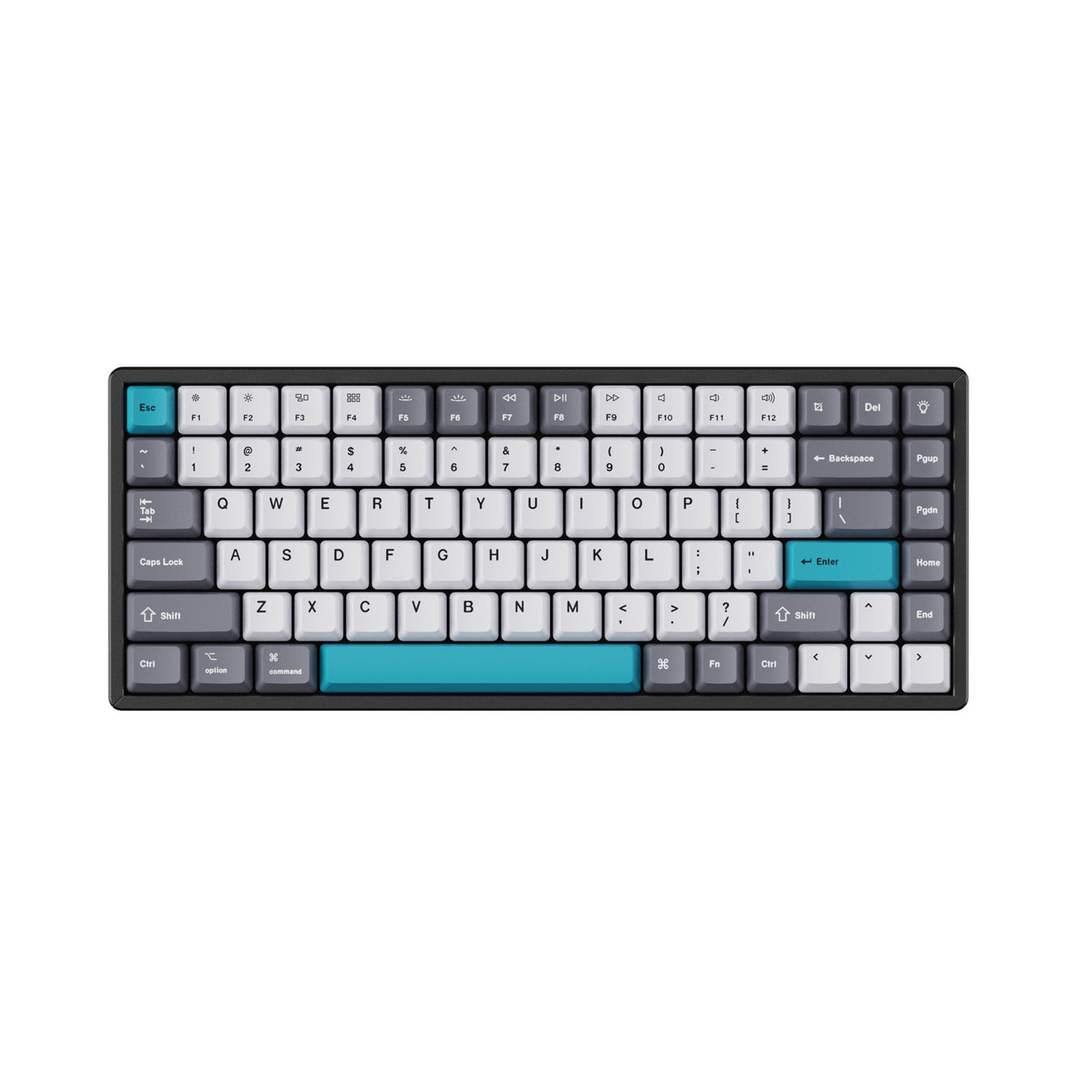 Conjunto de teclas OEM Dye-Sub PBT - Cinza Branco Azul