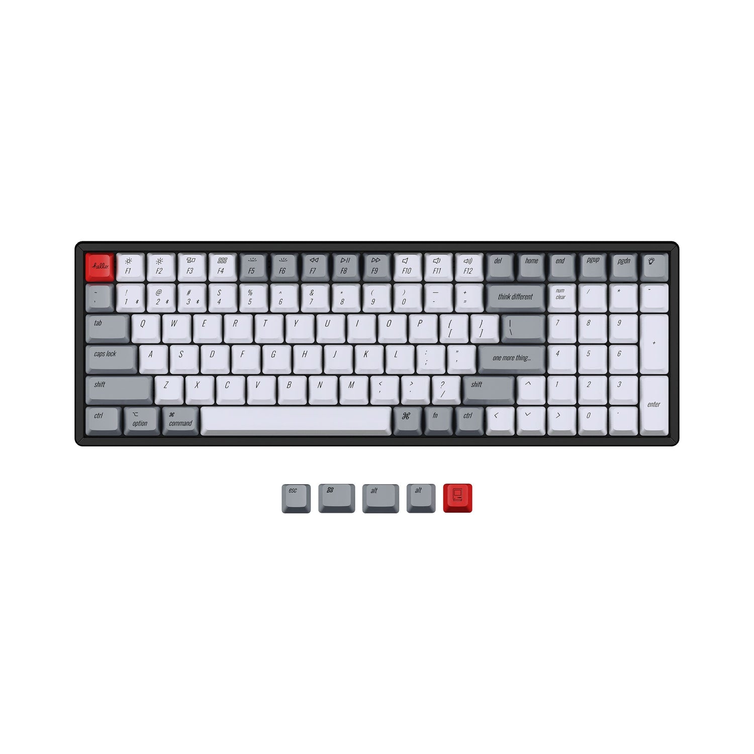 Juego de teclas retro PBT de perfil OEM Keychron