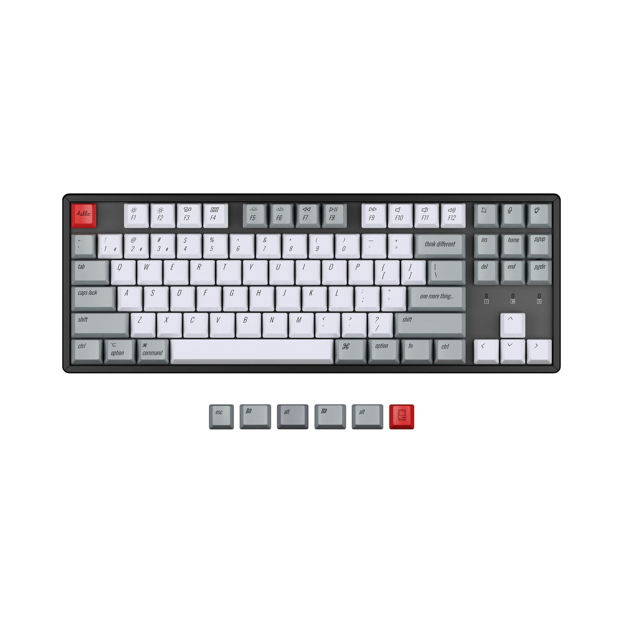Juego de teclas retro PBT de perfil OEM Keychron