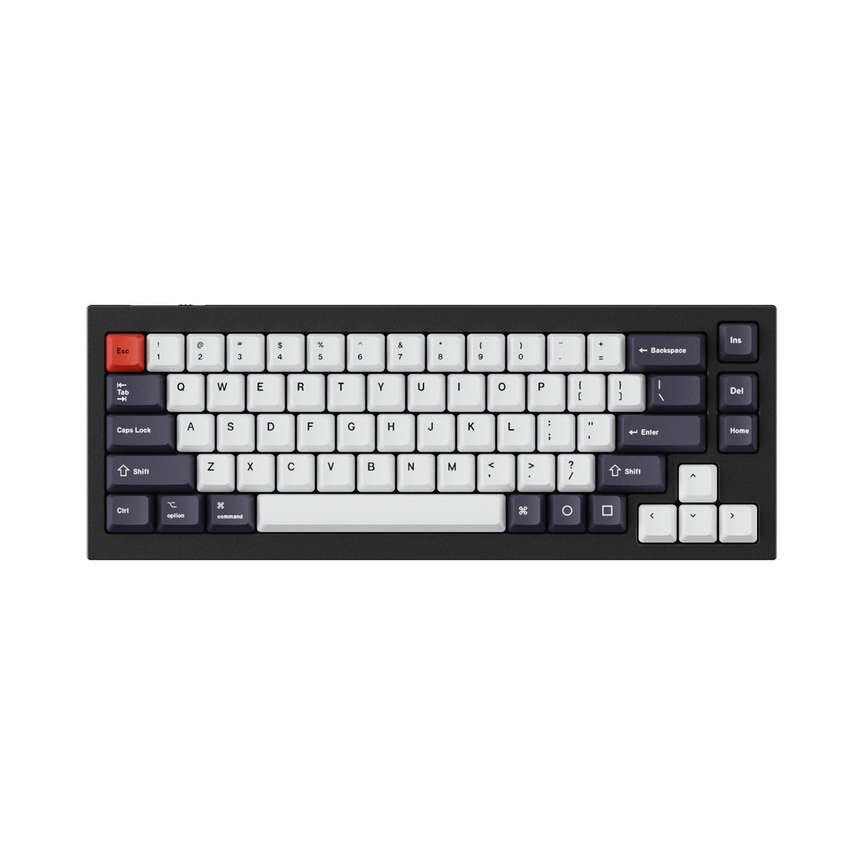 Conjunto de teclas OEM Dye-Sub PBT - Preto Azulado Branco