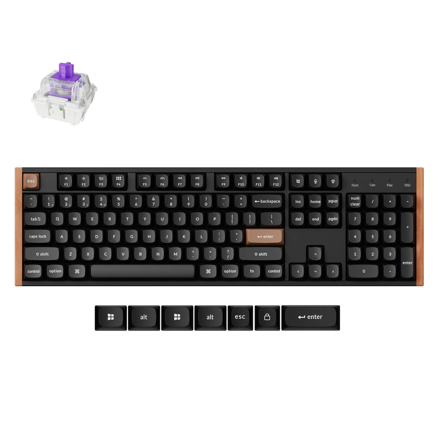 Keychron K10 HE + Gateron Dawn + 磁気スプリング Keychron K10 HE Wireless Magnetic Switch Custom Keyboard