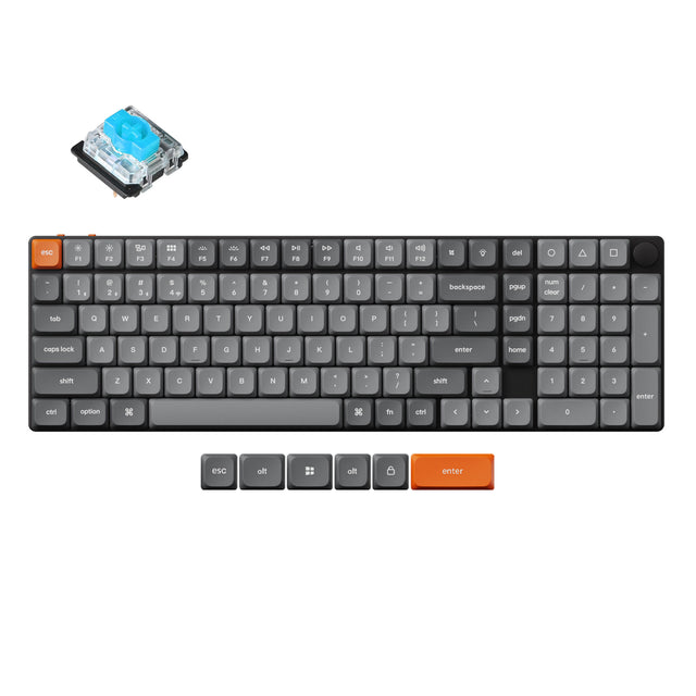 Keychron K17 Max 茶軸 K17M-A3-US US配列 Keychron K17 Max QMK Wireless Custom Mechanical Keyboard