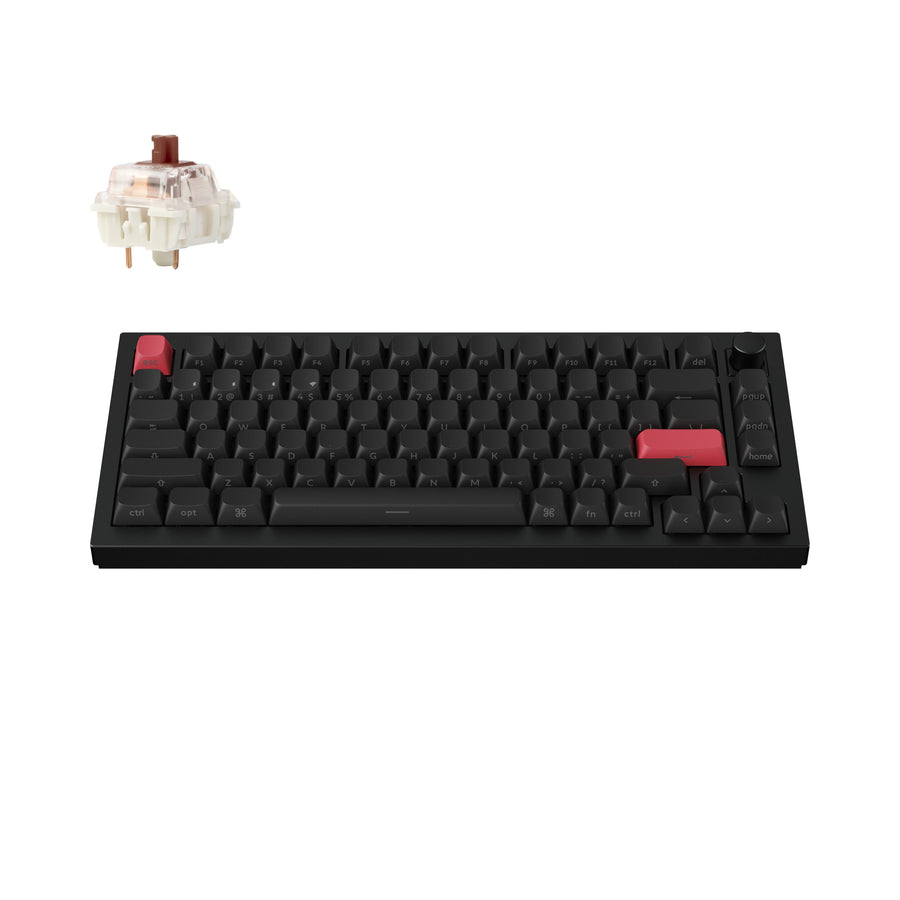 Keychron Q1 Max Q1M-M1-US 赤軸 Keychron Q1 Max QMK Wireless Custom Mechanical Keyboard