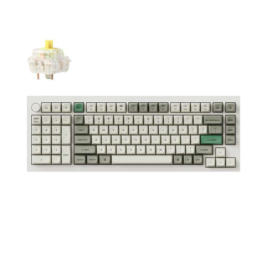 Teclado mecânico personalizado sem fio Keychron Q12 Max QMK/VIA