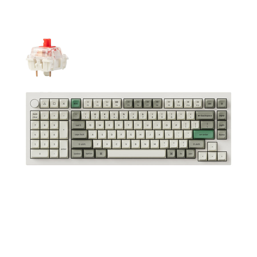 Teclado mecânico personalizado sem fio Keychron Q12 Max QMK/VIA