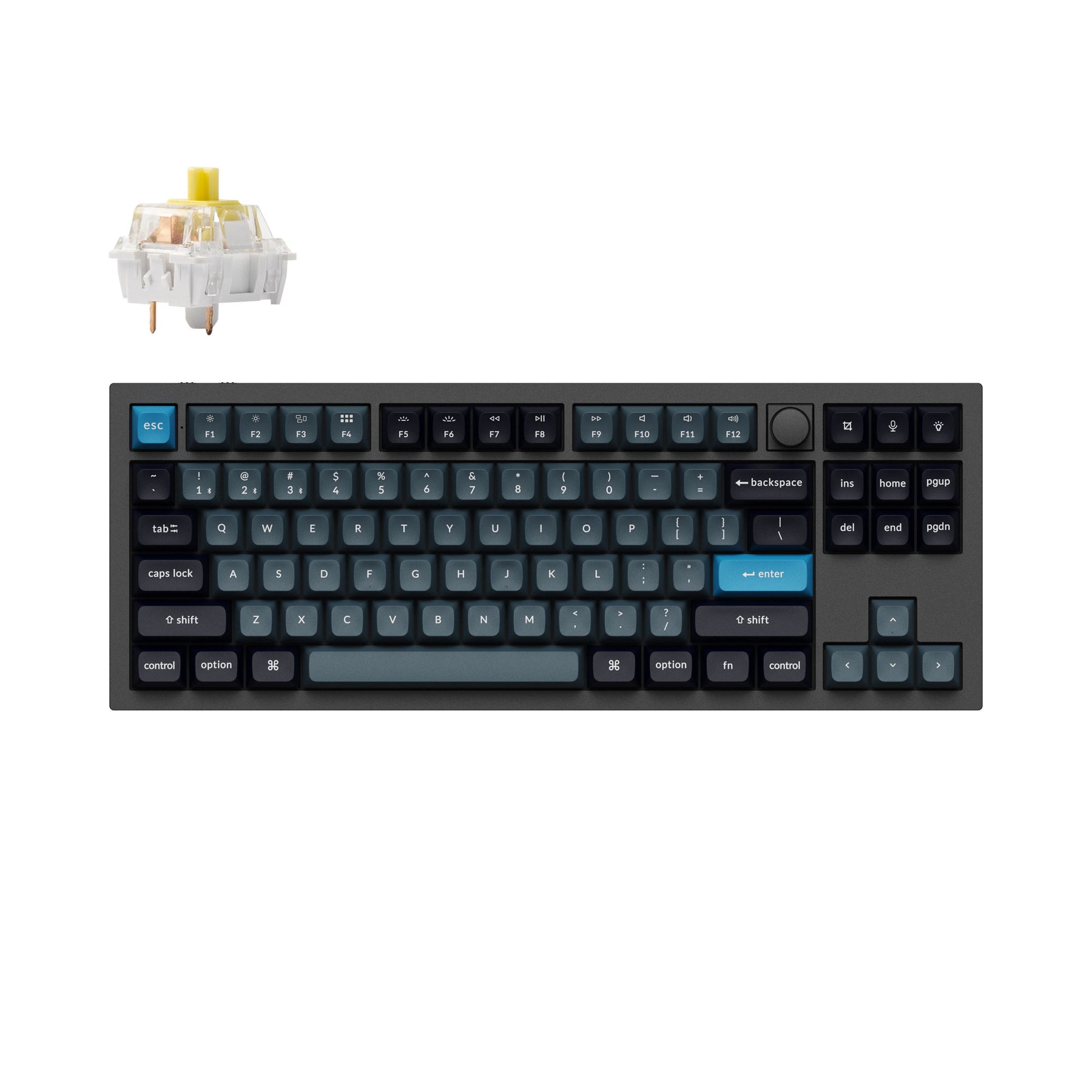 Teclado mecánico personalizado inalámbrico Keychron Q3 Pro QMK/VIA