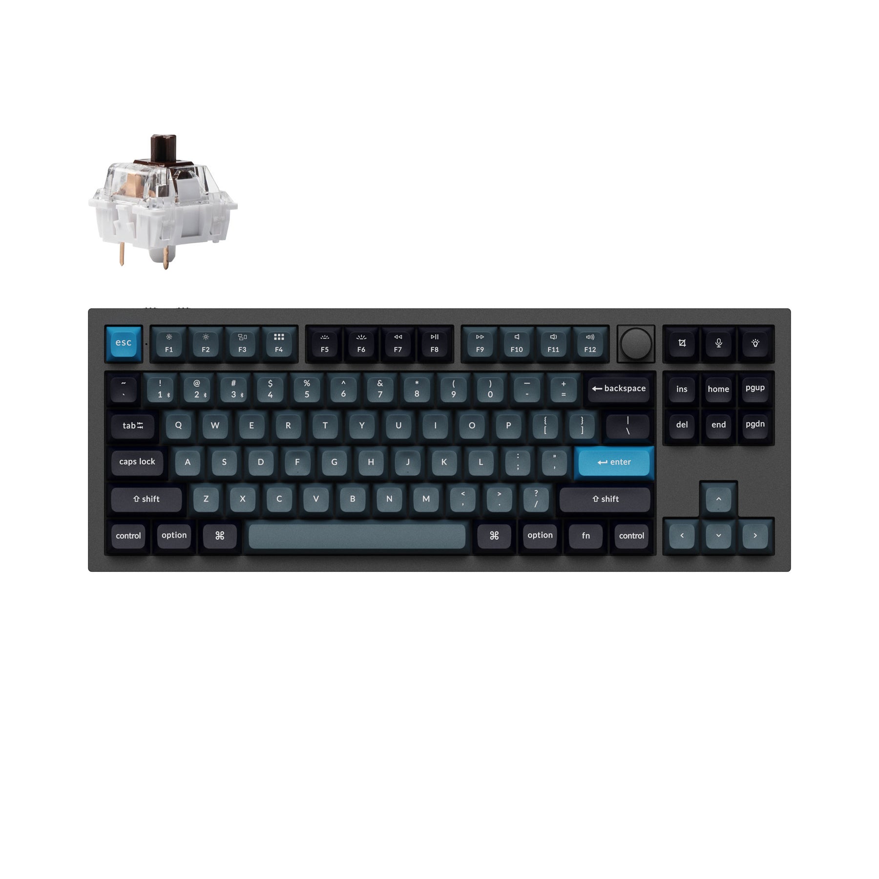 Teclado mecánico personalizado inalámbrico Keychron Q3 Pro QMK/VIA
