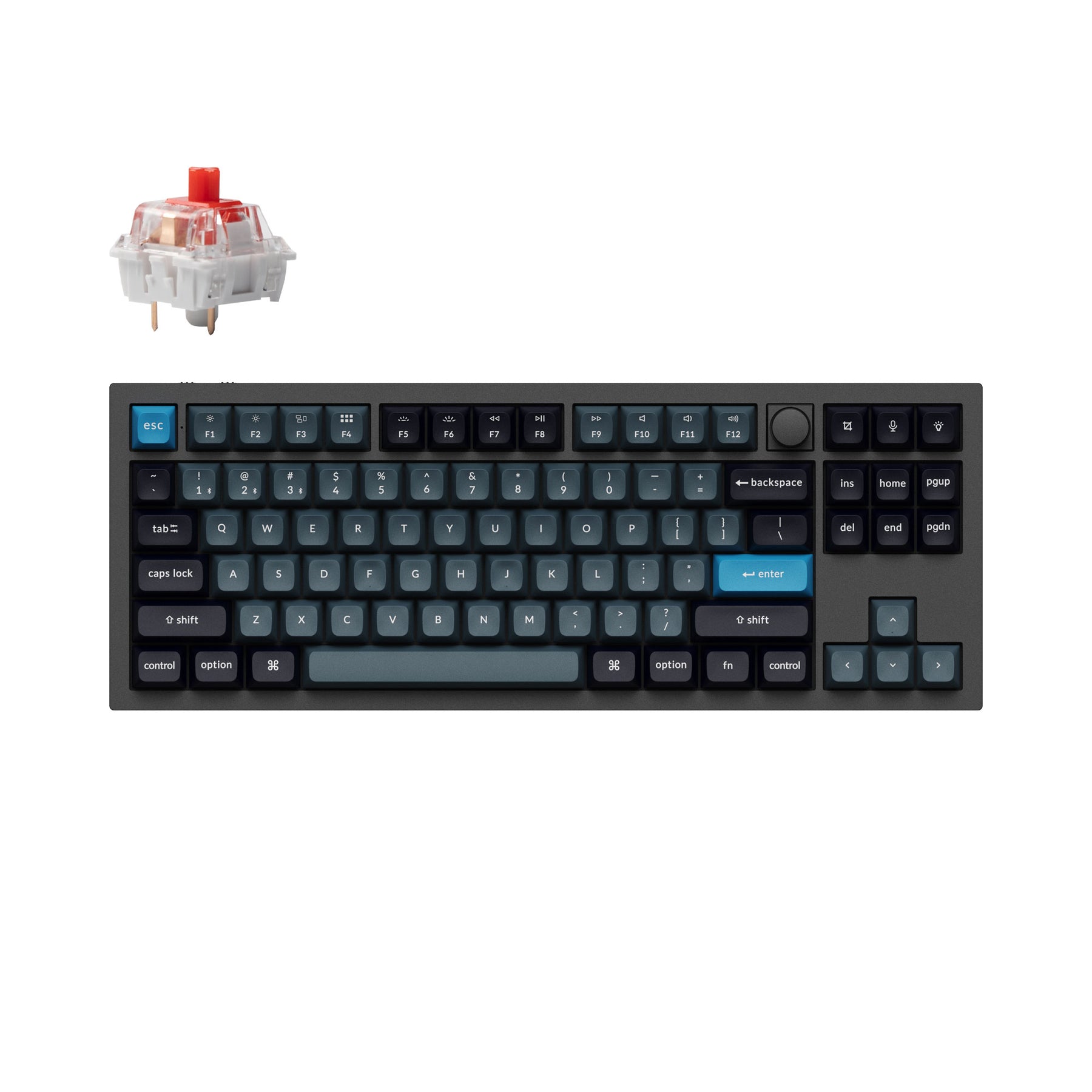Teclado mecánico personalizado inalámbrico Keychron Q3 Pro QMK/VIA