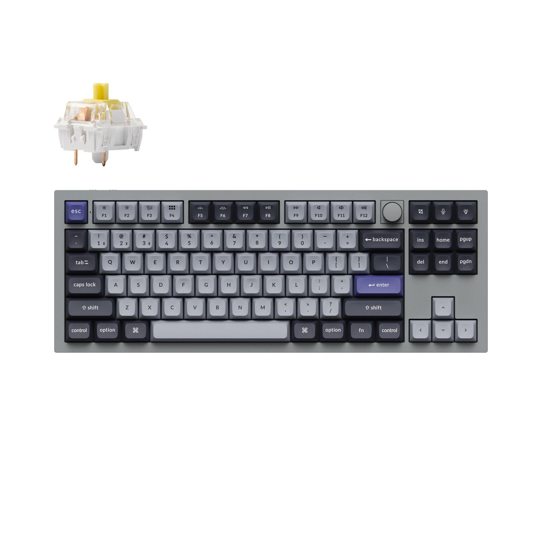 Teclado mecánico personalizado inalámbrico Keychron Q3 Pro QMK/VIA
