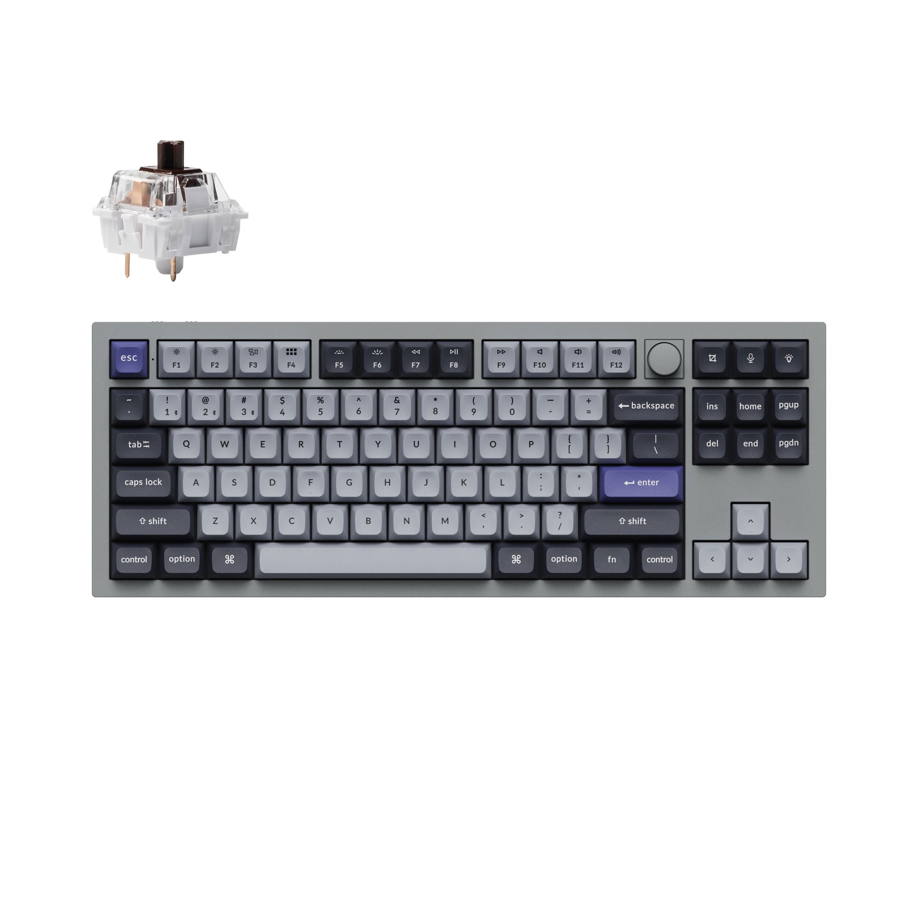 Teclado mecánico personalizado inalámbrico Keychron Q3 Pro QMK/VIA